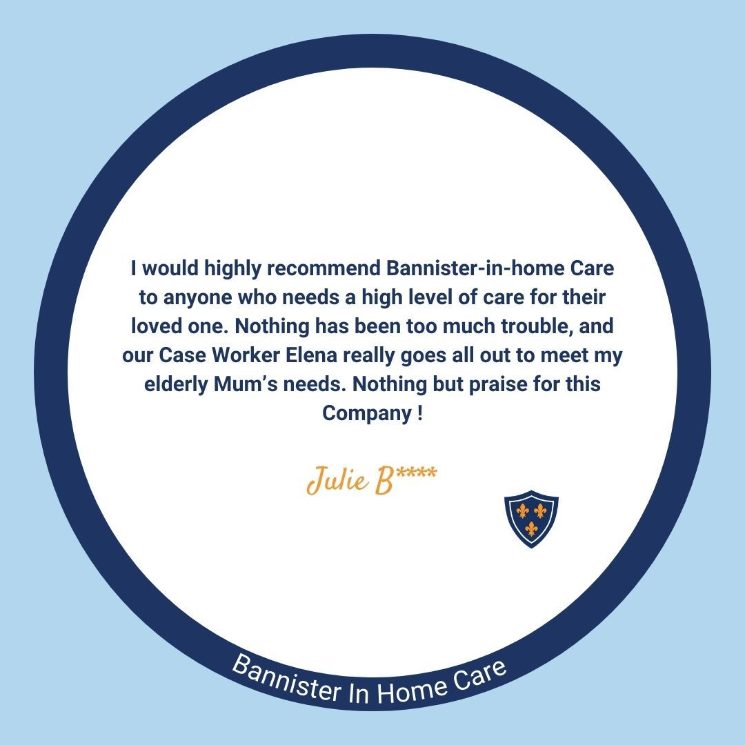 Thank you for the lovely review Julie.
We really appreciate it. You are right... Elena does a fabulous job!

#homecare #