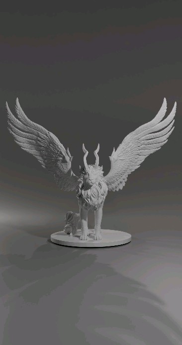 🦁👼

#artoftheday #art #leo #zbrush #zbrushsculpt #creaturedesigner #creatureart #fantasyart #fantasysculpture
