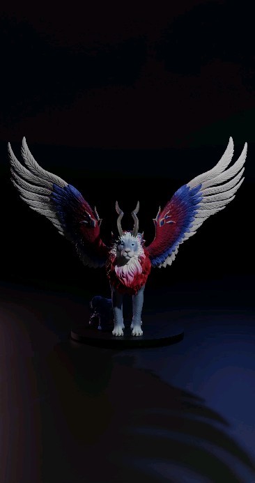 Hey guys, I'm finally back! Today I'm going to show you my finished 3D lion creature. I am very happy with the result an