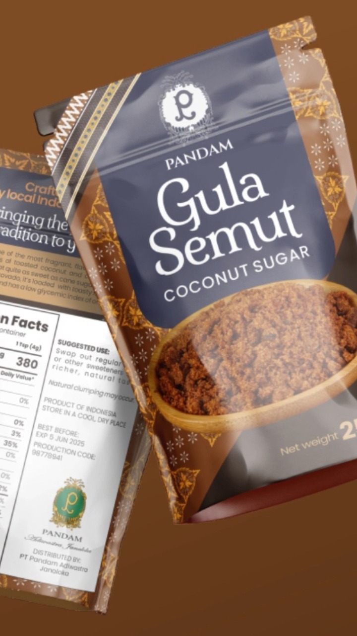 This packaging design is inspired by the ancient Javanese royal scripts, creatively transformed into a sweet, elegant, a