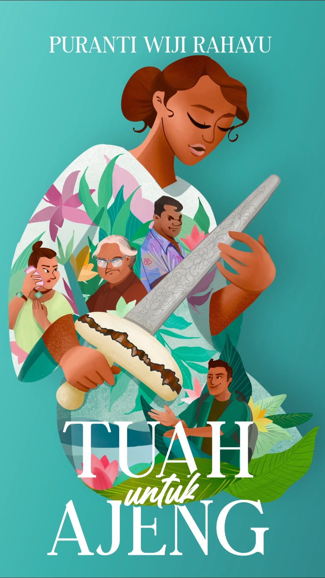 Illustration and character design process for the cover book of Tuah for Ajeng. This novel is a work of Puranti Wiji Rah