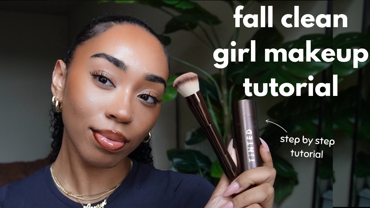 clean girl fall makeup thumbnail