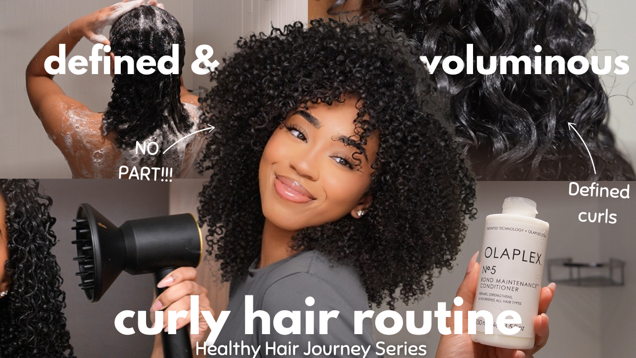 curly hair routine thumbnail