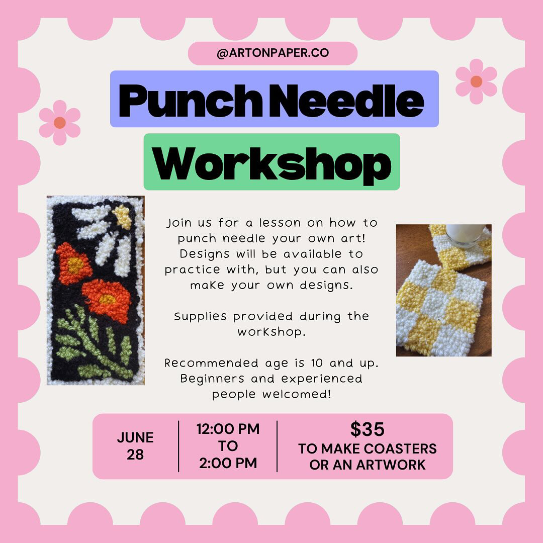 Punch Needle Workshop w/ Bryana 6/28 thumbnail