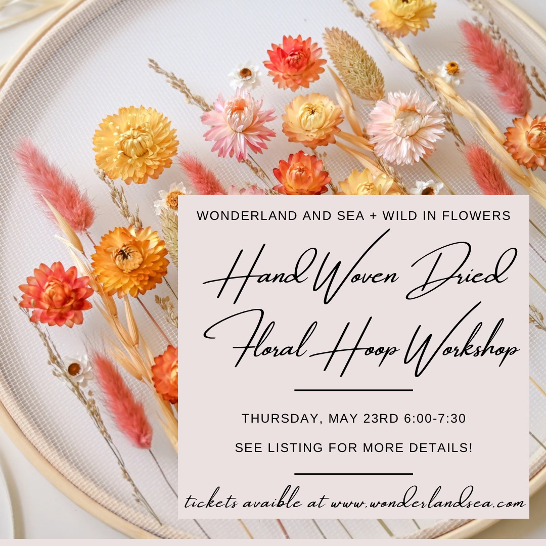 Hand Woven Dried Floral Hoop Workshop 5/23 thumbnail
