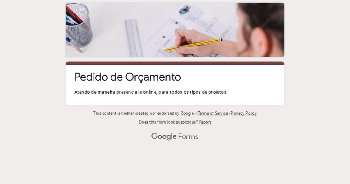 Pedido de Orçamento  thumbnail