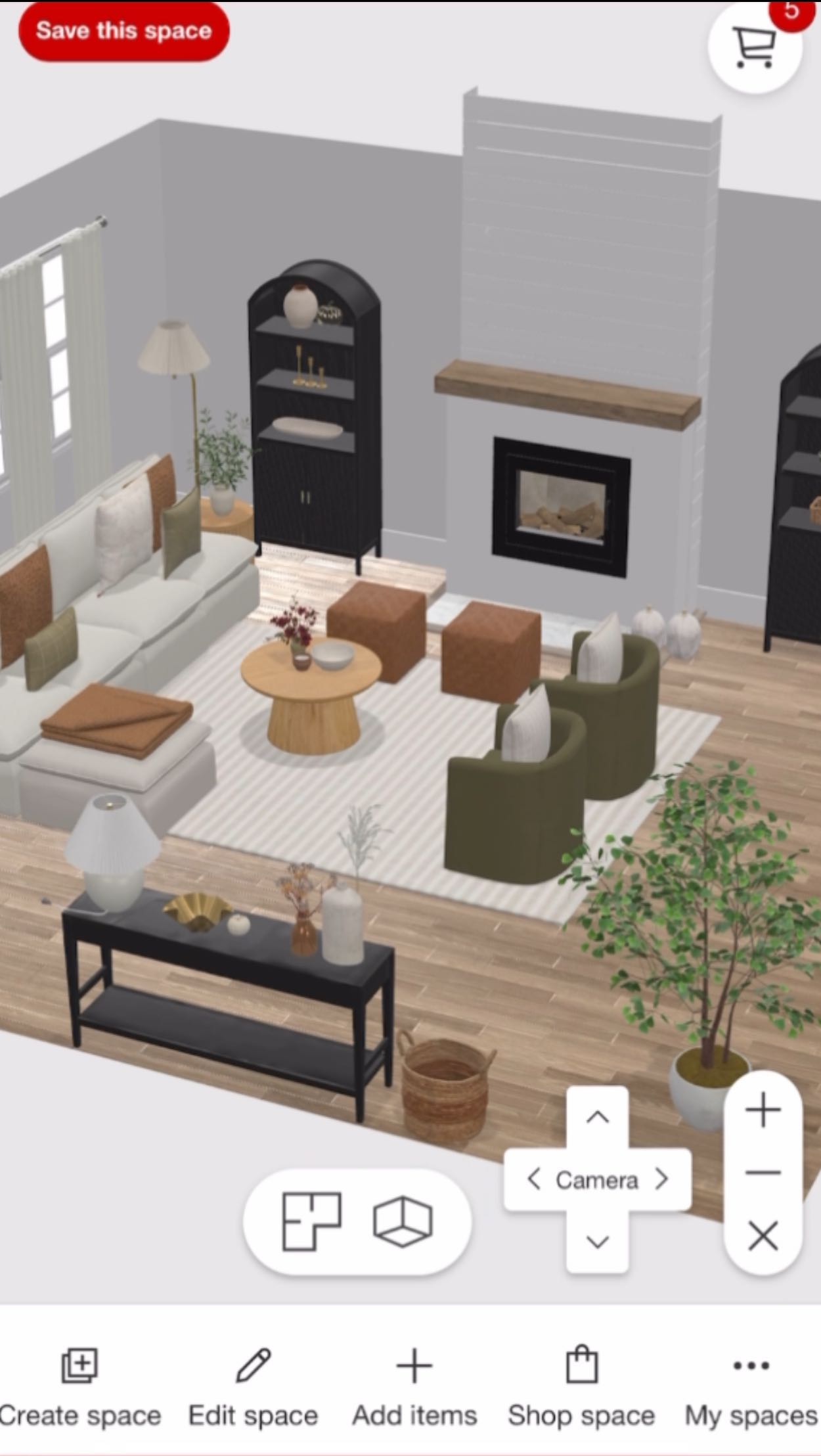#Ad Creating the perfect fall-inspired living room just got easier thanks to @target Room Planner tool! 🍂 From trying ou