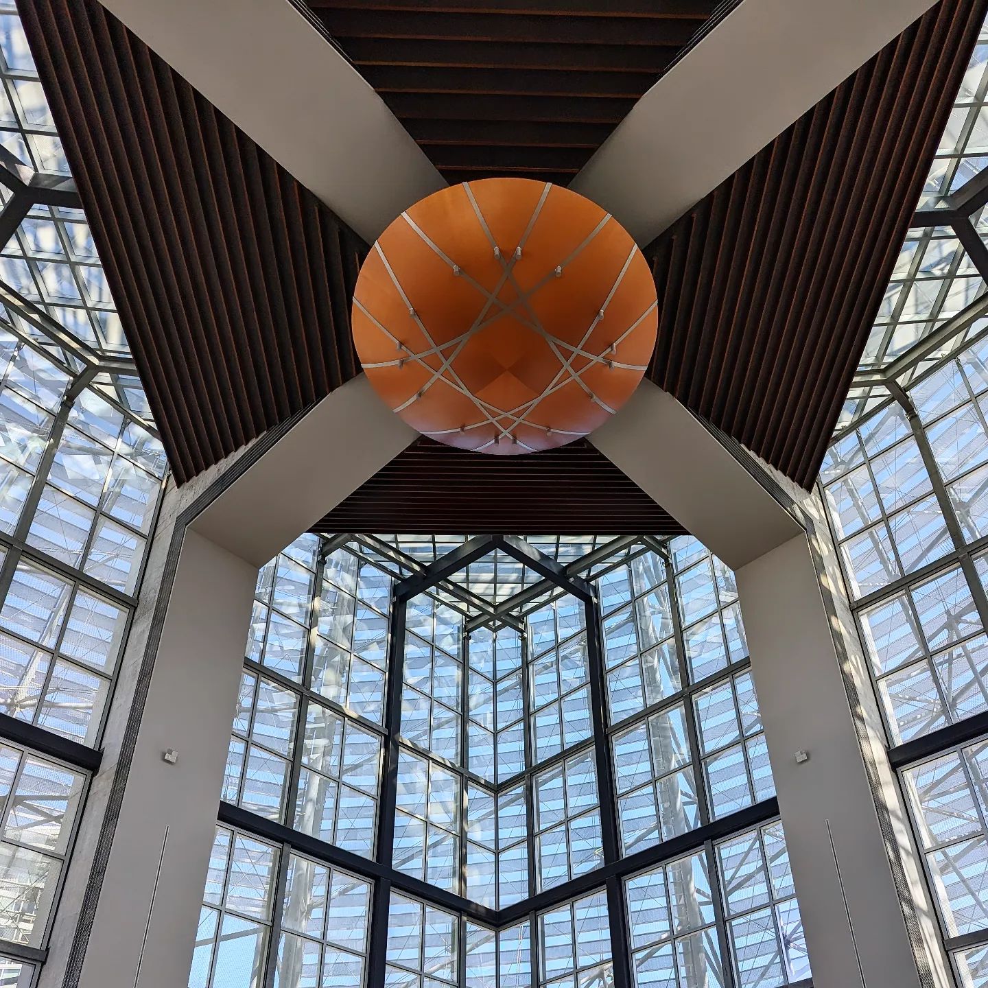 San Diego Central Library.
Stunning atrium space on the 8th floor. 
Also, free Palestine. 

#sandiego #architecture #lib