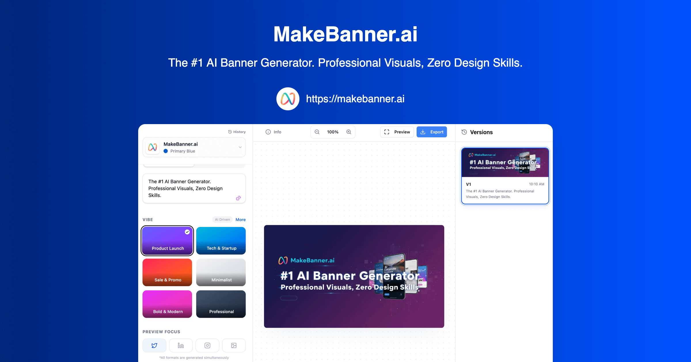 MakeBanner.ai - The #1 AI Banner Generator thumbnail