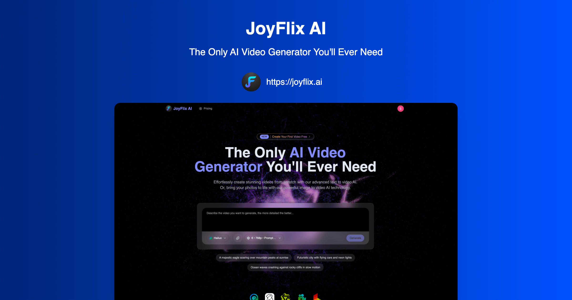 JoyFlix AI | The Only AI Video Generator You'll Ever Need thumbnail