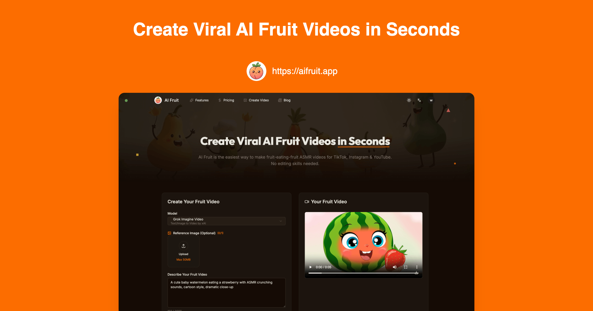 AI Fruit - Create Viral AI Fruit Videos in Seconds thumbnail