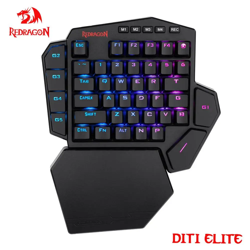 REDRAGON DITI ELITE K585 RGB 42 Key 2.4Ghz Wireless One-handed Mechanical Gaming Keyboard Blue Switch 7 programmable macro keys - AliExpress 7 thumbnail