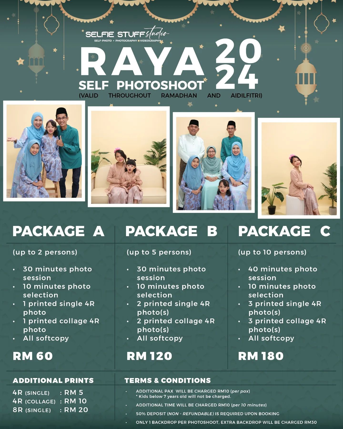 Raya Self-Photoshoot 2024 ✨️

It's time to upgrade your Raya photo.
But this time, in a more fun and exciting way.

Book