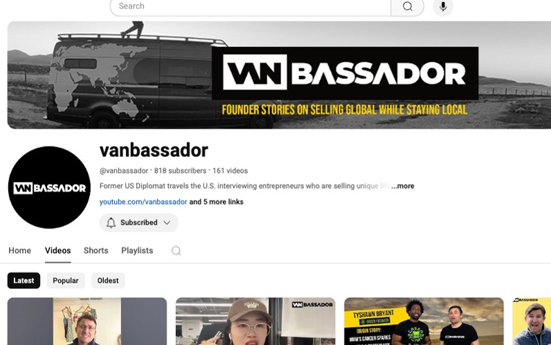 Interviews with brands - Youtube thumbnail