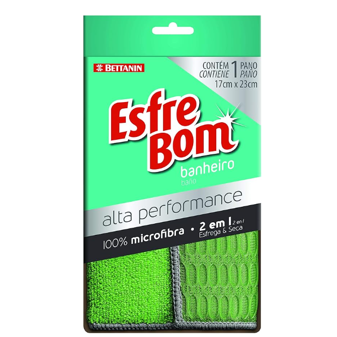 Pano de microfibra atoalhado dupla face pequeno (dura anos e anos), excelente para banheiro e cozinha! thumbnail