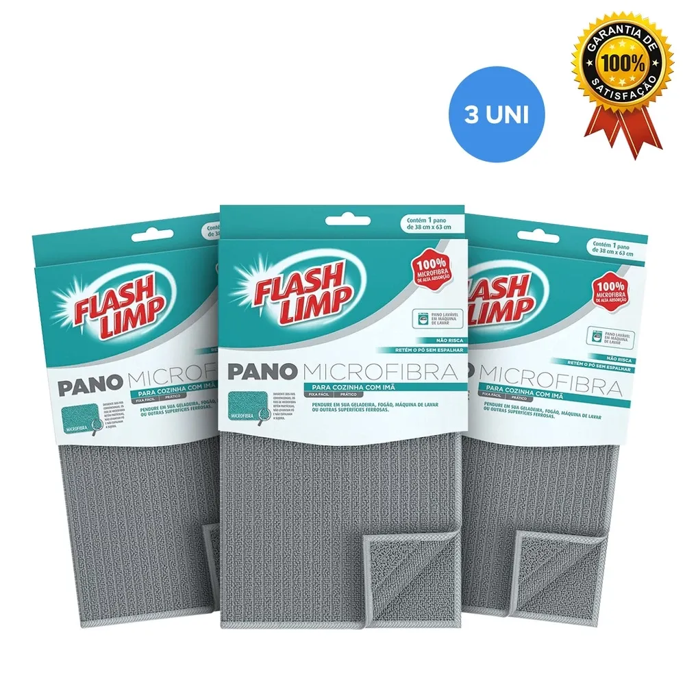 3 PANOS DE PRATO de microfibra COM IMÃ para geladeira na Shopee thumbnail