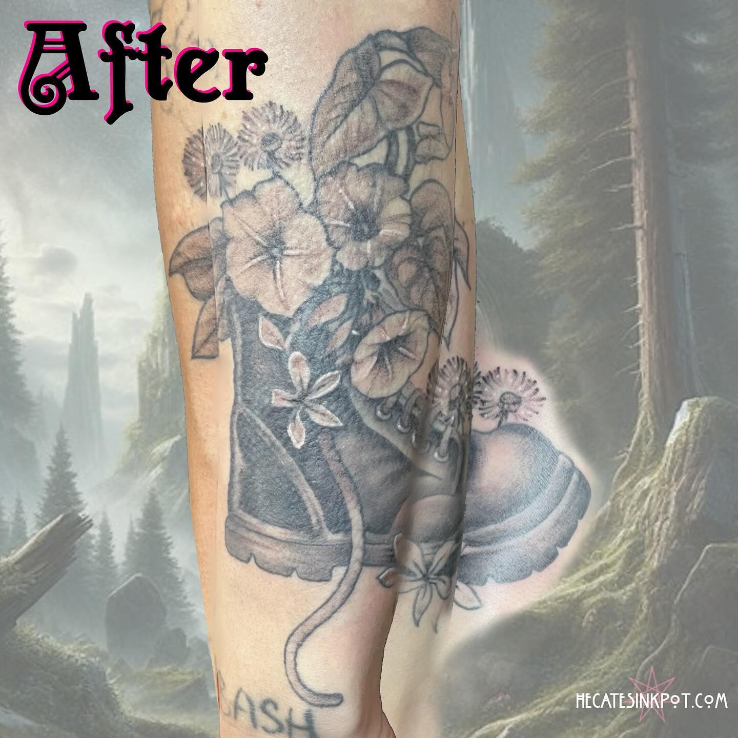 *swipe* to see the transformation! I LOVE helping people transmute the reminders of Darker times. Congratulations to Glo