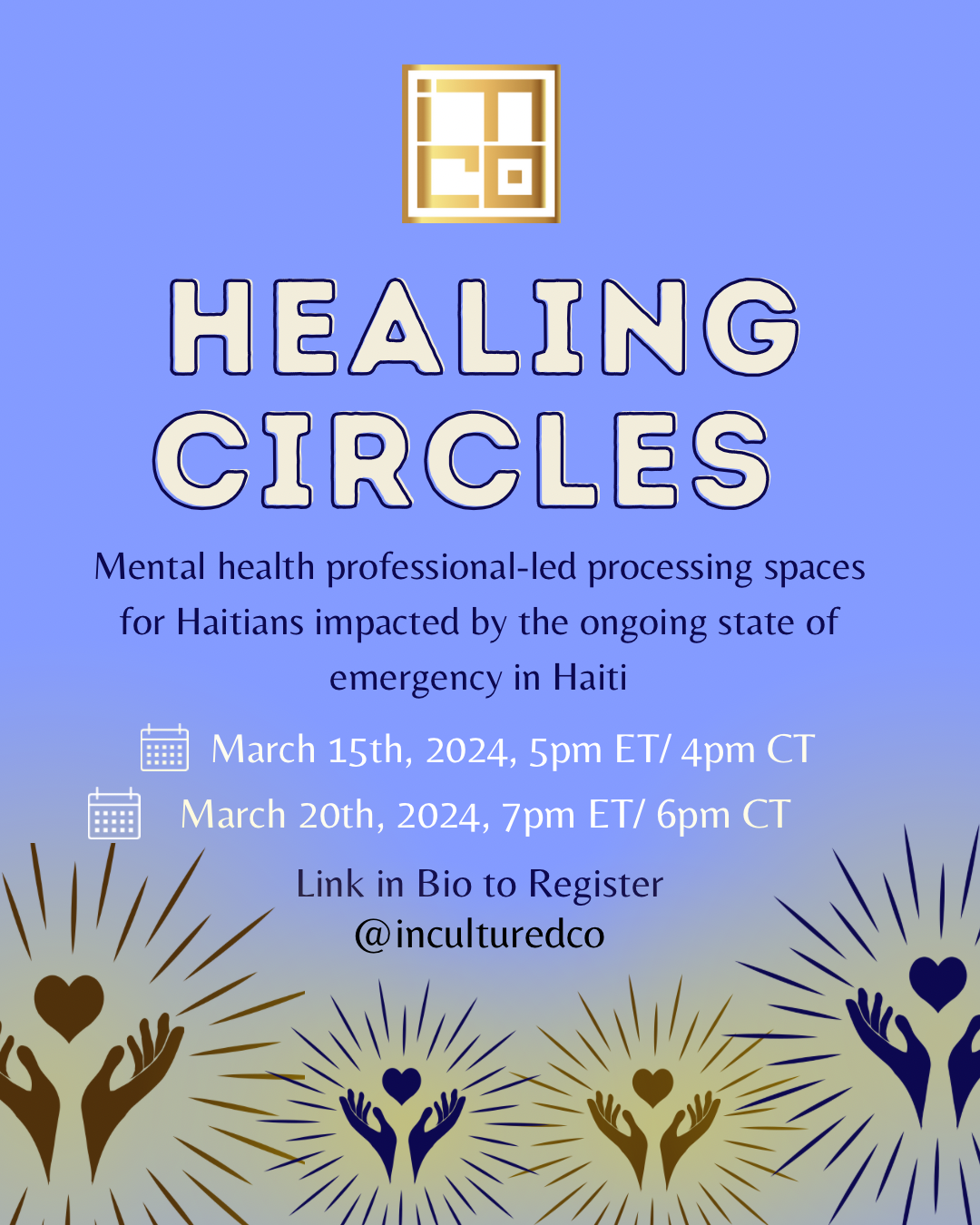 March 20th 7pm Healing Circle for Haitian Diaspora thumbnail