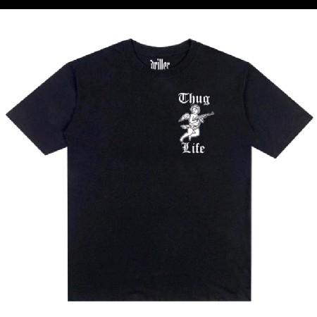 Camiseta Blusa Minimalista Cupido Anjo AK-47 Metralha Thug Life Moda Tumblr Swag 100% Algodão thumbnail