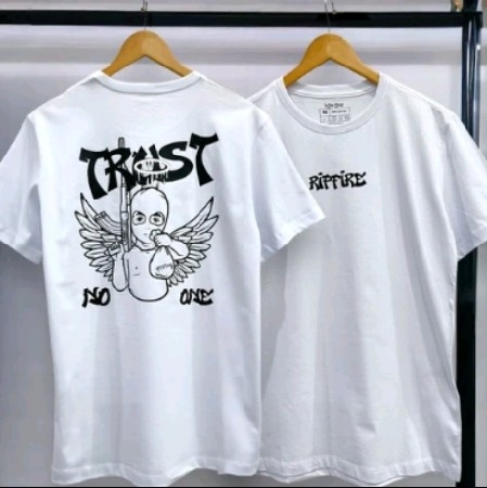 Camisa Streetwear Algodão Angel Trust Ak-47 Frente e Costas Thug Minimalista thumbnail