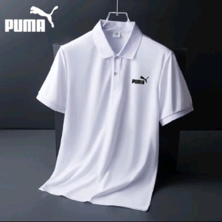 【Crazy sales】 Camisa De Lapela Masculina POLO Verão Esportiva Gola Alta Camiseta De Tênis Puma🐅 thumbnail