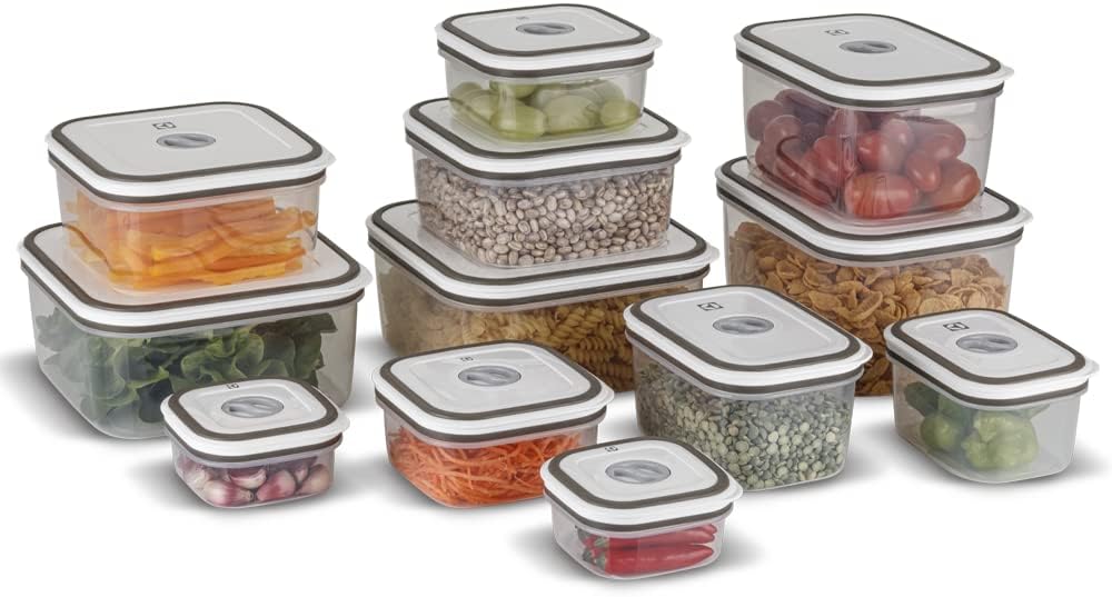 Ao Clicar será direcionado para o site da Amazon |Electrolux, Pote Hermetico, 12 unidades, A23122901, cinza thumbnail