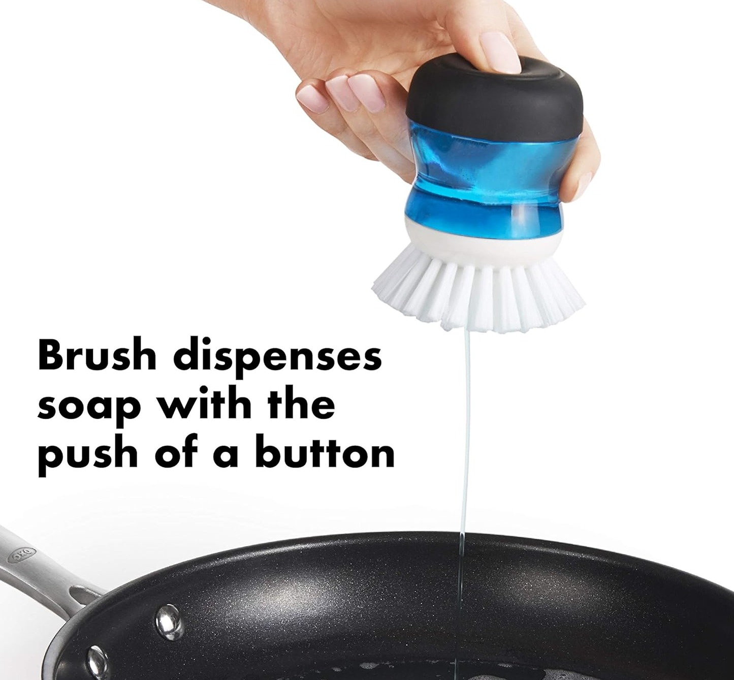 Kit de escova e suporte OXO Good Grips, branco/preto : Amazon.com.br: Cozinha thumbnail