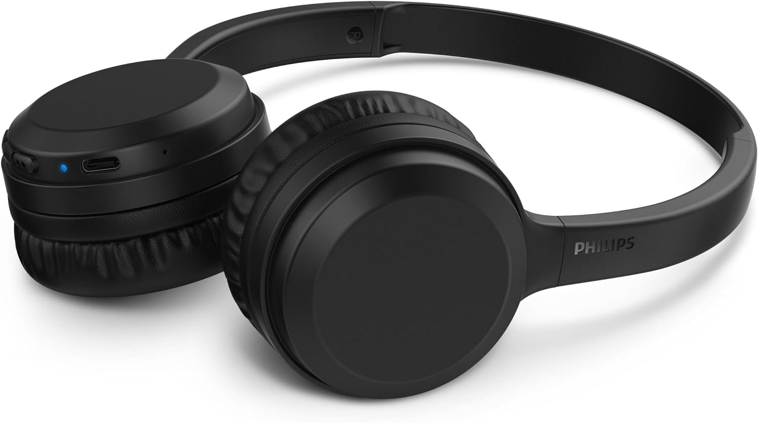 Ao Clicar você será direcionado para o site da Amazon Headphone Philips bluetooth on-ear com microfone e energia para 15 horas na cor preto  thumbnail
