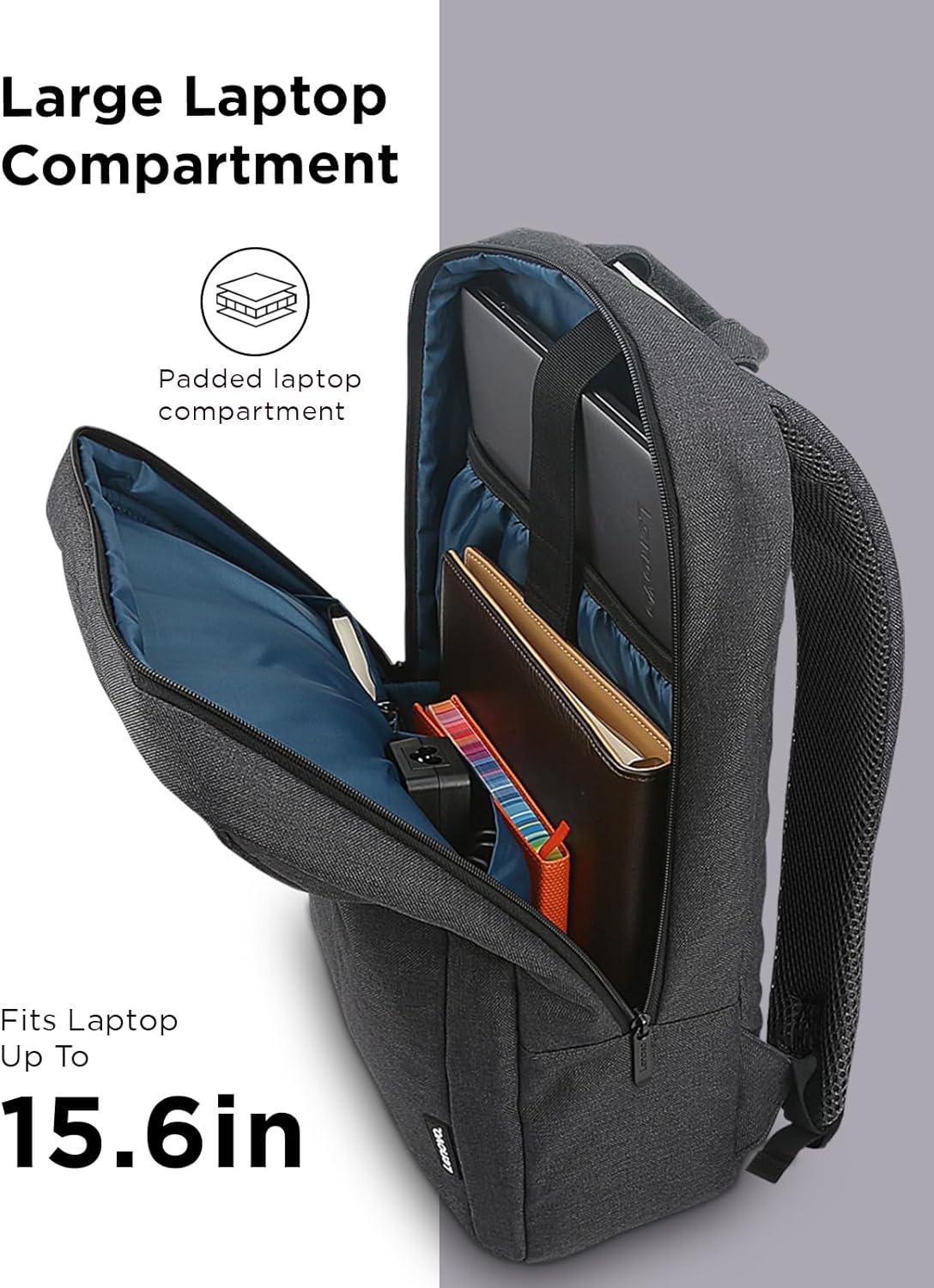 Mochila Transversal Lenovo Casual Preto T210 até 15.6" para notebook GX40Q17225 thumbnail