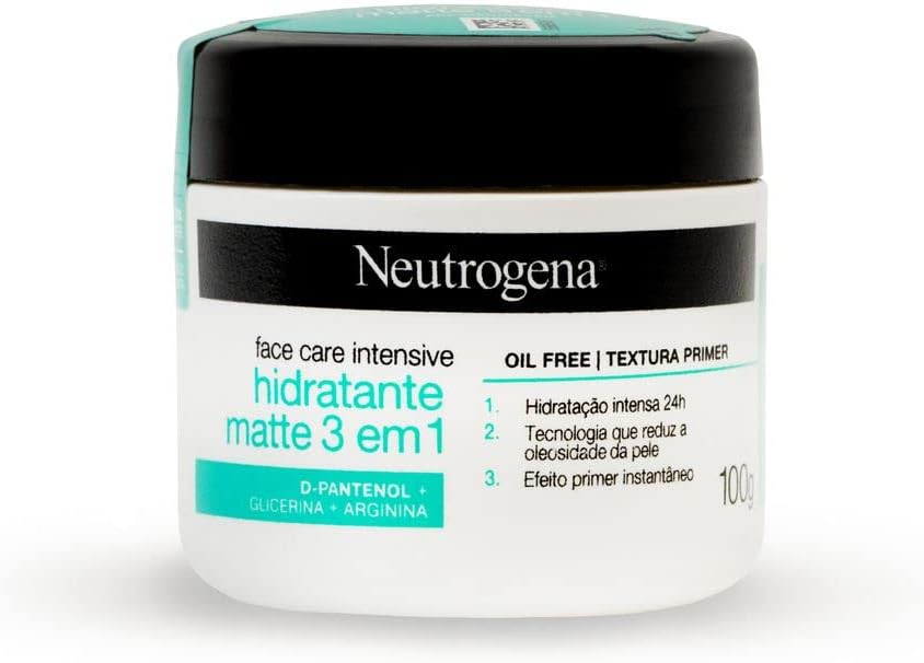 Amazon.com.br Neutrogena Hidratante Facial Matte 3 em 1 Face Care Intensive, 100g thumbnail