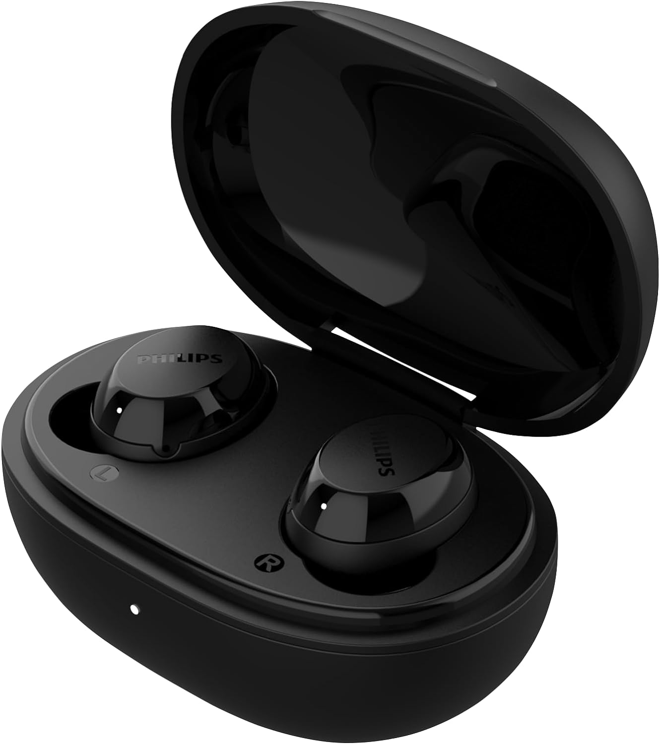 PHILIPS Fone de ouvido sem fio TWS bluetooth com microfone e energia para 18 horas totais na cor preto, thumbnail