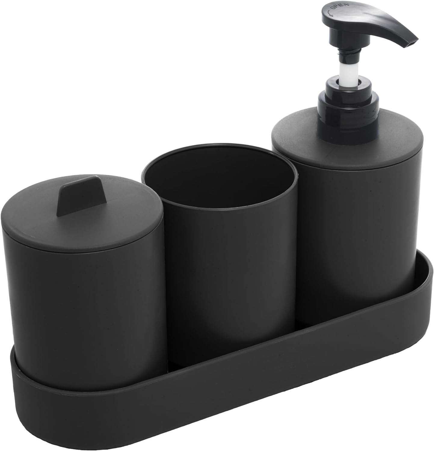 Clique aqui -Conjunto 4 Peças de Bambu e PP para Banheiro Preto - Lyor | Amazon.com.br thumbnail