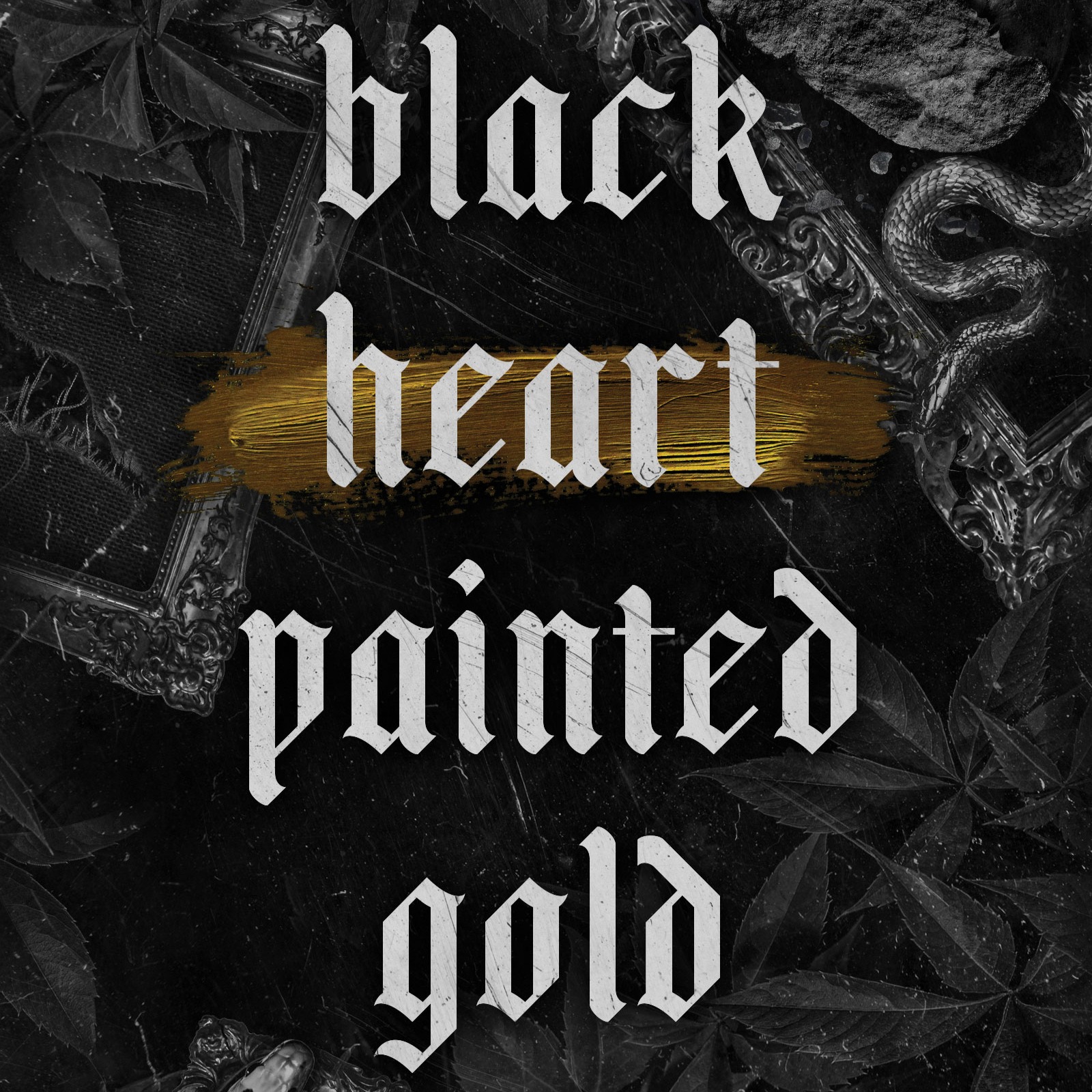 Black Heart Painted Gold thumbnail