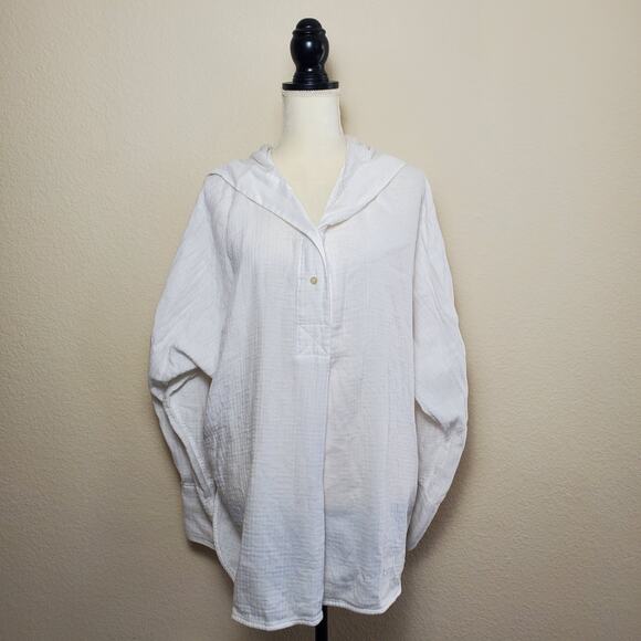 Elizabeth and James White Gauzy Blouse Medium thumbnail