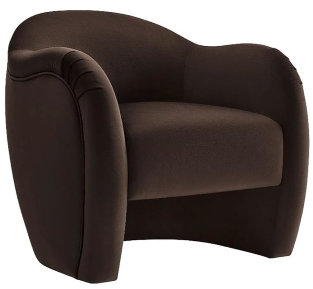 Chocolate accent chair thumbnail