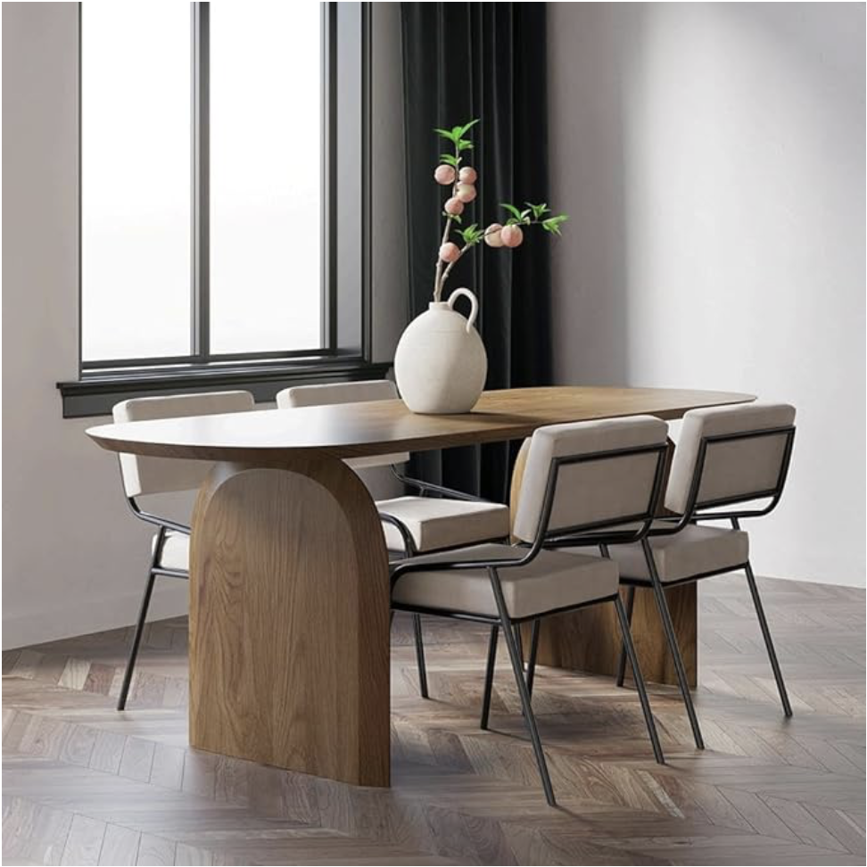 Oval Wood Dining Table thumbnail