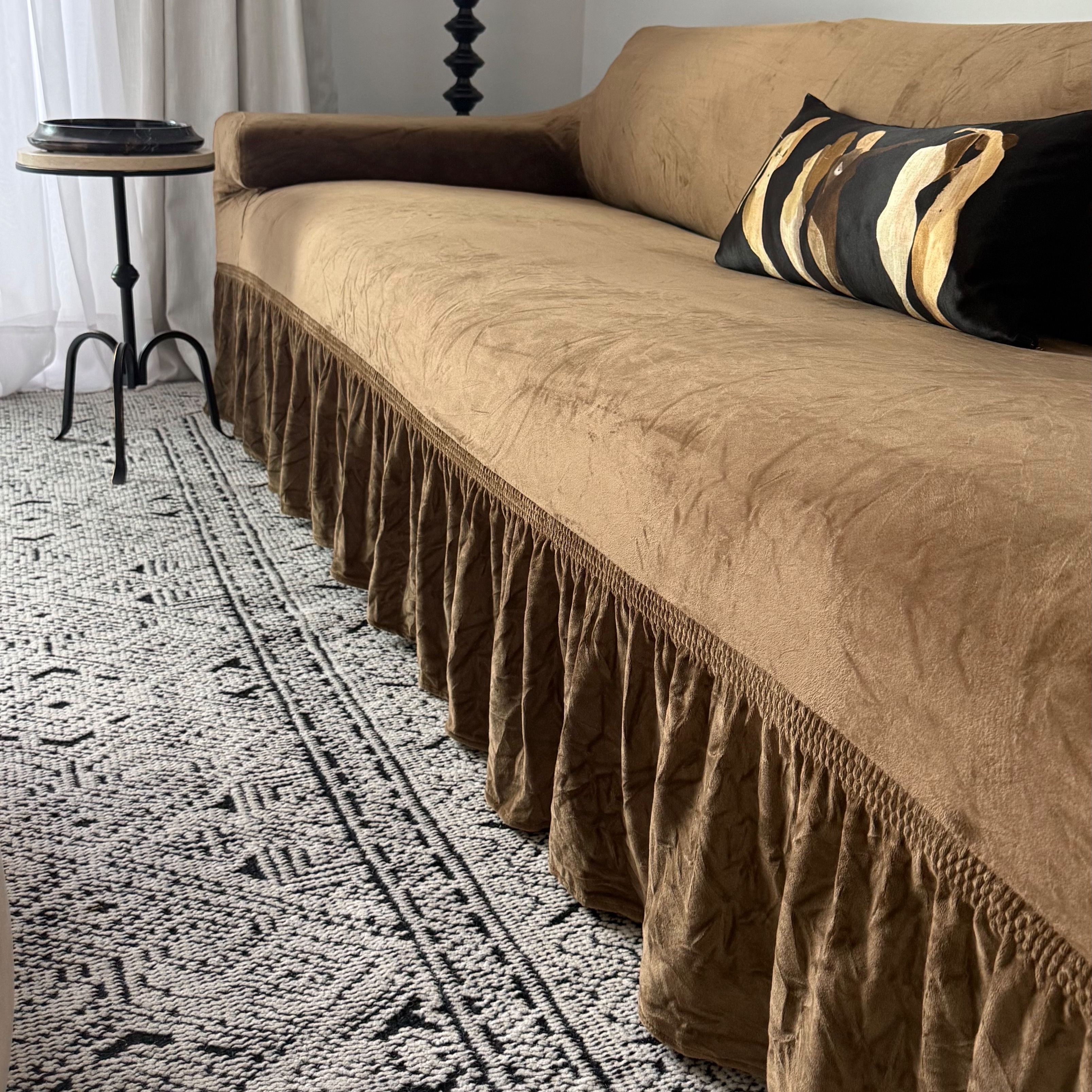 Brown Sofa Slipcover thumbnail