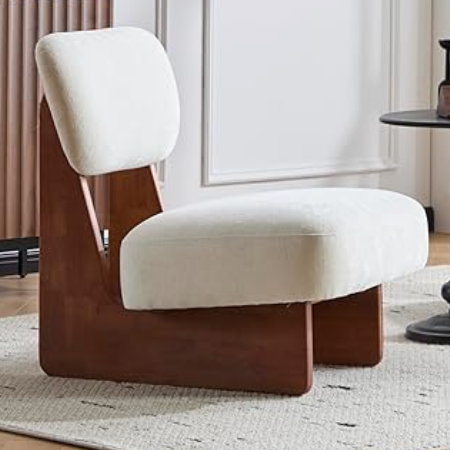 Low profile Wooden Accent Chair thumbnail