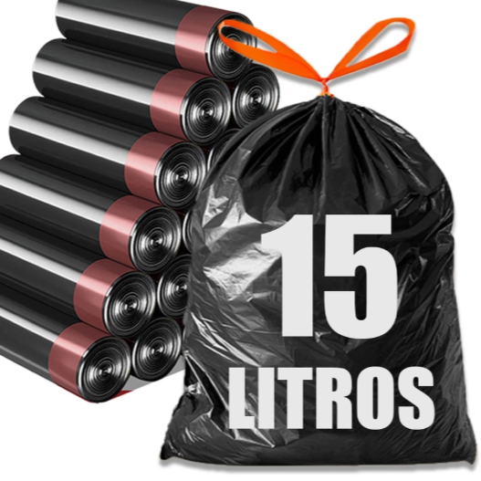 SACO DE LIXO DE 15 LITROS COM ALÇA thumbnail