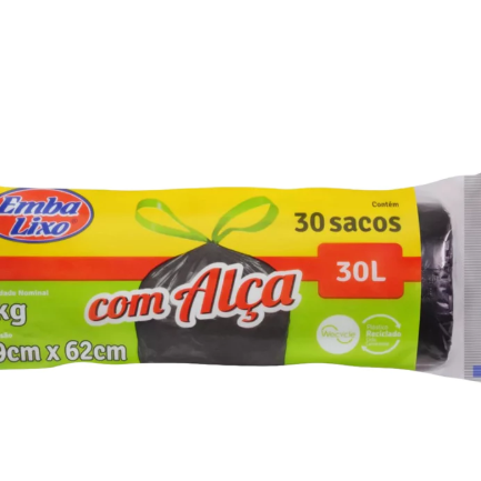 SACOS COM ALÇA 30 LITROS (90 SACOS) thumbnail