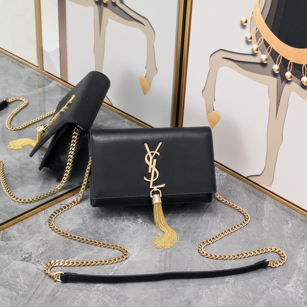 YSL Gold Fringe Flap  thumbnail