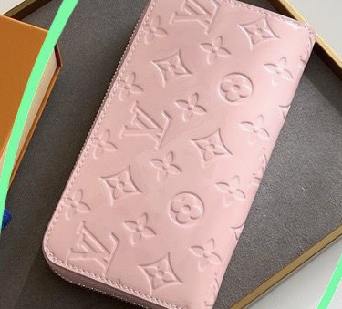 LV Patent Leather Pink Wallet  thumbnail