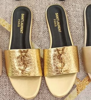 YSL Gold Sandal  thumbnail