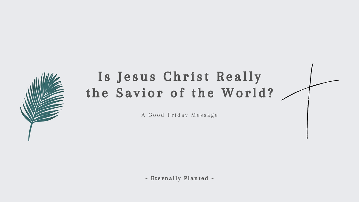Is Jesus Christ Really the Savior of the World? (Good Friday) thumbnail