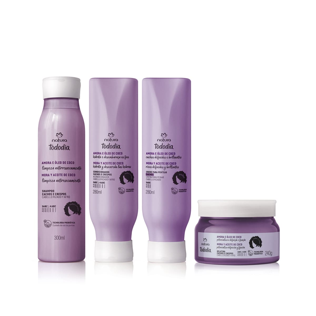 Kit Cachos Tododia Amora e Óleo de Coco (4 produtos) thumbnail