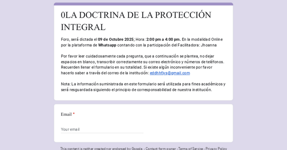 LA DOCTRINA DE LA PROTECCIÓN INTEGRAL  thumbnail