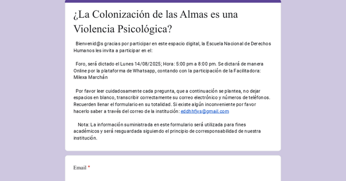 ¿La Colonización de las Almas es una Violencia Psicológica? thumbnail