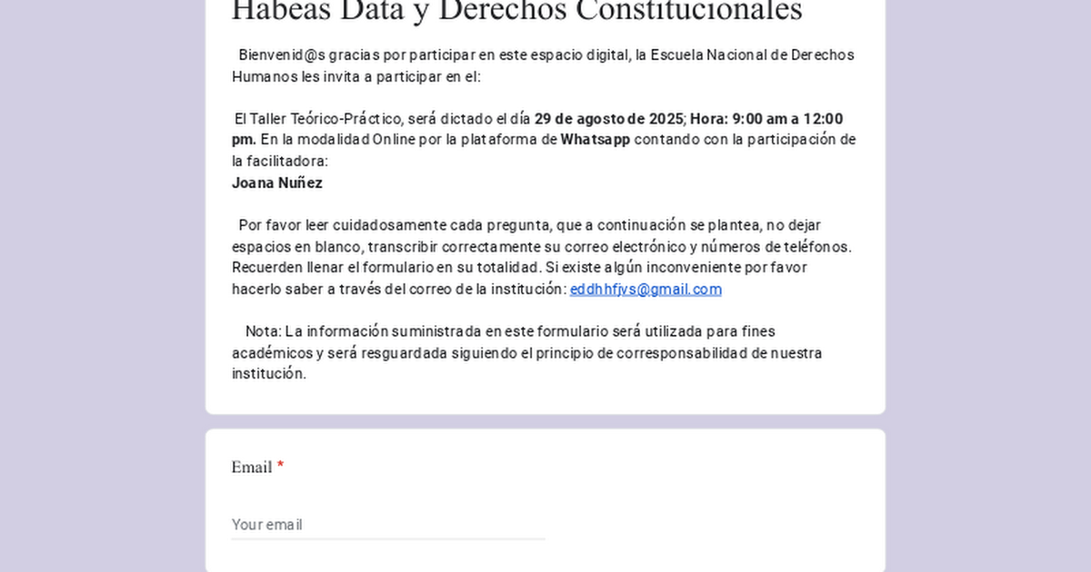 Habeas Data y Derechos Constitucionales thumbnail