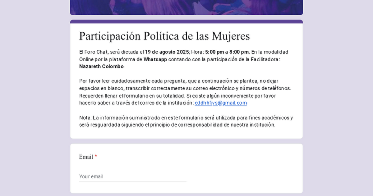 Participación Política de las Mujeres thumbnail