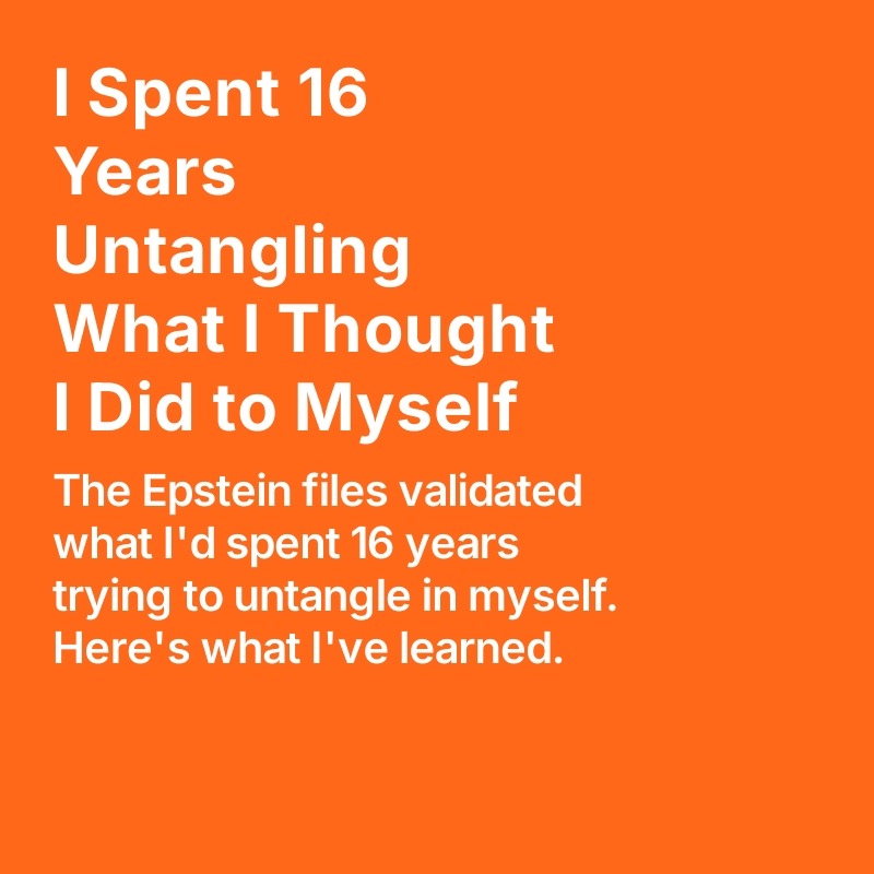 Substack | I Spent 16 Years Untangling What I Thought I Did to Myself thumbnail